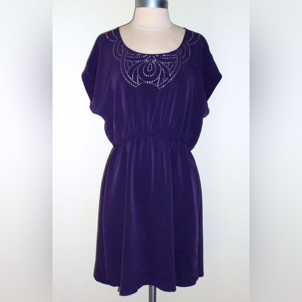 Petticoat Alley Purple Summer Dress Size L